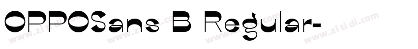 OPPOSans B Regular字体转换